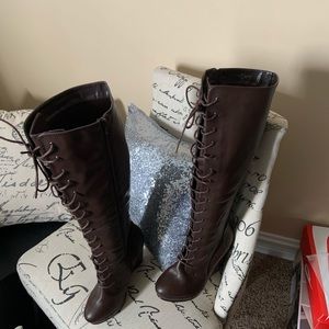 Knee High Leather Boots